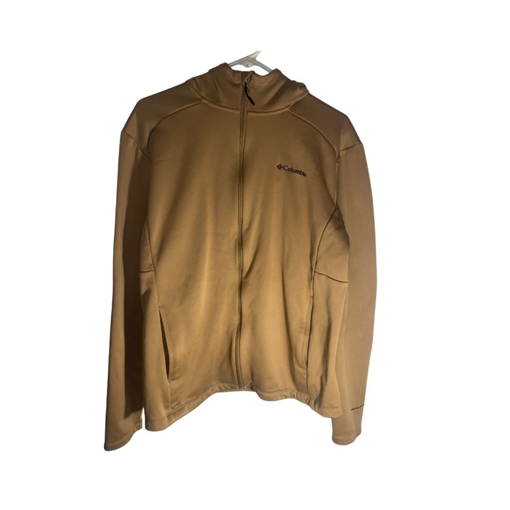 Columbia Men's Canyon‎ Gate Hooded Full Zip Light Brown Jacket / Size LG